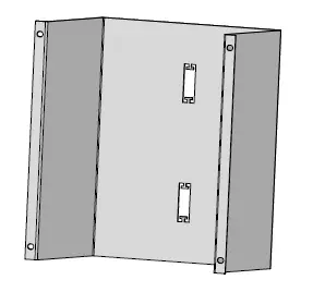 FZS-Anbaukorpus Einbauwanne universal
