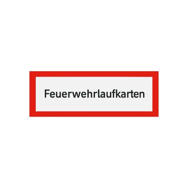 Hinweisschild nach DIN 4066 Brandschutzschild, selbstklebend