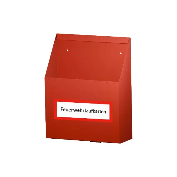 FLKD-A4 Feuerwehr-Laufkartendepot oben offen